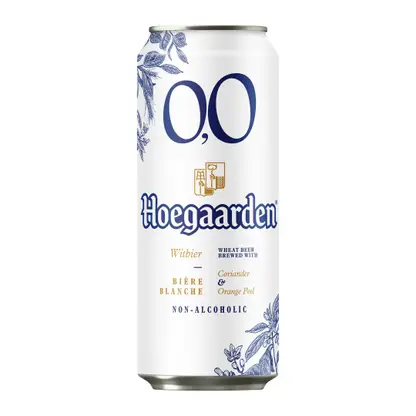 Пивной напиток нефильтрованный безалкогольный Hoegaarden 450мл