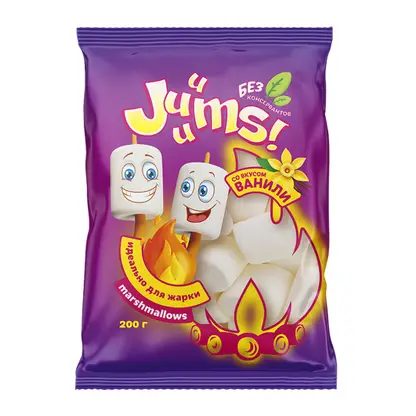 Маршмеллоу Juuums! Биг жевательный зефир со вкусом ванили 200г
