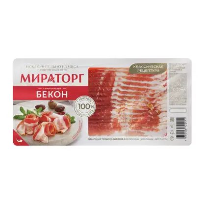 Бекон Мираторг сырокопченый 200г