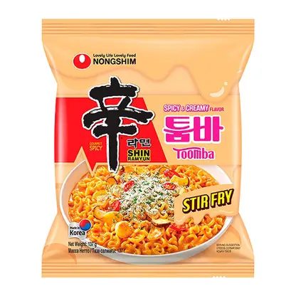 Лапша быстрого приготовления Nongshim Шин Рамен Toomba с острым сырно-сливочным вкусом 137г