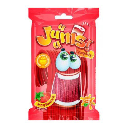 Мармелад Спагетти кислые со вкусом клубники Juuums 70г