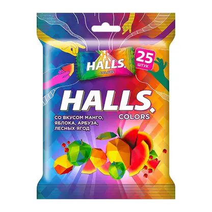 Леденцовая карамель Colors Halls 69.25г