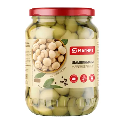 Шампиньоны маринованные Магнит 330г