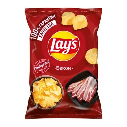 Чипсы Lays картофельные Бекон 140г