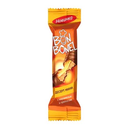 Конфеты Bon Bonel с карамелью и арахисом