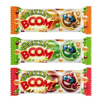 Конфеты Beezzzy Boom карамель с шипучкой ассорти