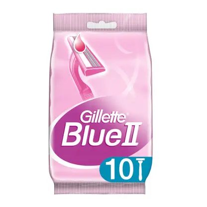 Бритвенные станки для женщин Blue II Gillette 10шт