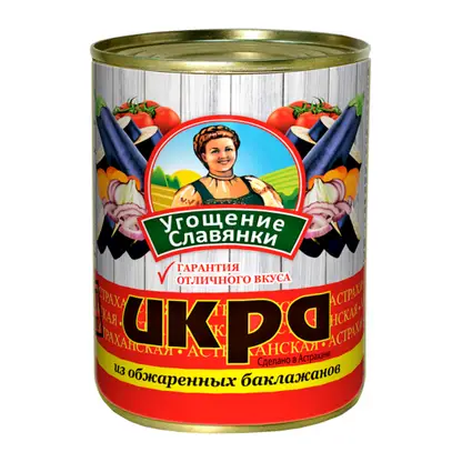 Икра из баклажан Угощение славянки 360г