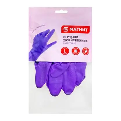 Латексные перчатки р.L Магнит