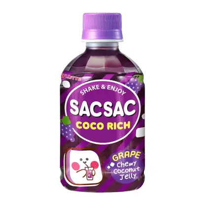 Напиток винограда с кусочками желе Sac Sac Coco Rich 280мл
