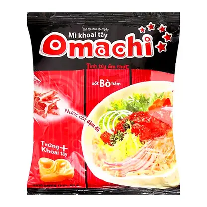 Лапша быстрого приготовления со вкусом говядины Omachi 79г