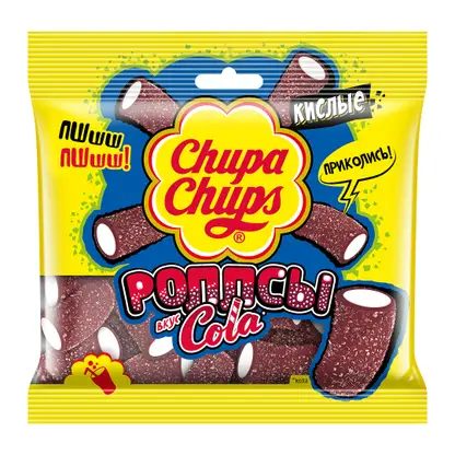 Жевательный мармелад со вкусом колы Chupa Chups 150г