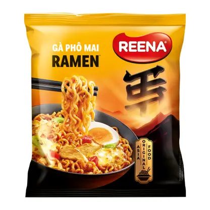 Лапша быстрого приготовления Рамен сыр с острой курицей Reena 115г