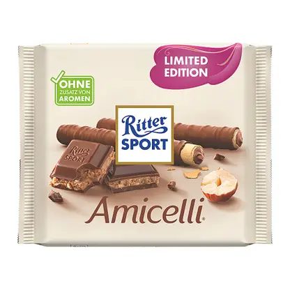 Молочный шоколад Вафля с ореховым кремом Ritter Sport 100г
