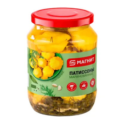 Патиссоны маринованные Магнит 460г