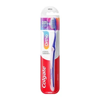 Мягкая зубная щетка для брекетов Colgate Ortho