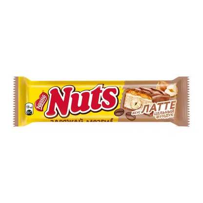 Шоколадный батончик со вкусом латте Nuts Duo 60г