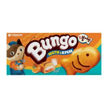 Пирожное с молочно-апельсиновой начинкой Bungo 120г