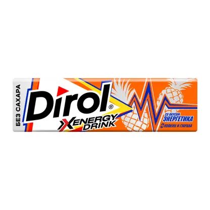 Жевательная резинка со вкусом энергетика Dirol 13.6г
