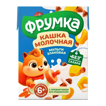 Каша молочная мультизлаковая с 6 месяцев Фрумка 200мл