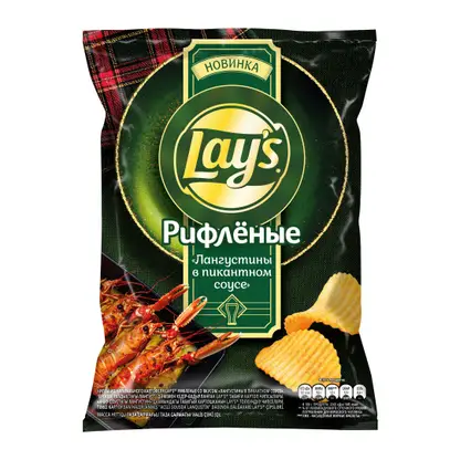 Чипсы Лангустины в пикантном соусе Lays 93г