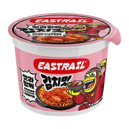 Лапша быстрого приготовления со вкусом кимчи и острой курицы Eastrail 105г
