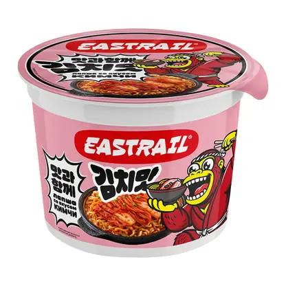 Лапша быстрого приготовления со вкусом кимчи и острой курицы Eastrail 105г