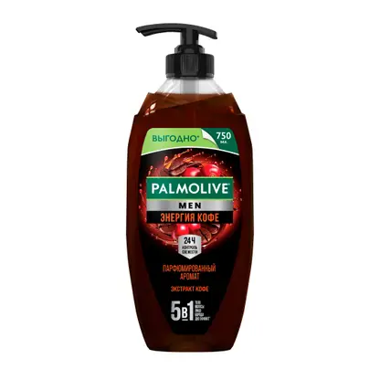 Гель для душа мужской Энергия кофе Palmolive Men 750мл