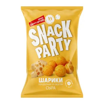 Кукурузные шарики со вкусом сыра Snack Party 140г