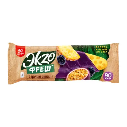 Мороженое эскимо ананас маракуйя и ежевика Экzo 2% 70г