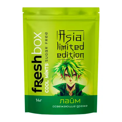 Драже без сахара со вкусом лайма Freshbox 14г