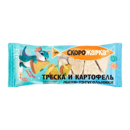Мини-треугольники из филе трески с картофелем Скорожарка 270г