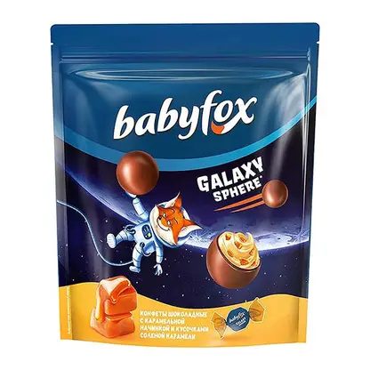 Конфеты шоколадные с солёной карамелью Babyfox Galaxy 130г