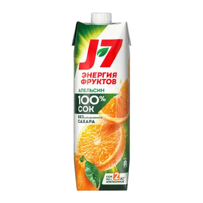 Сок J7 апельсиновый с мякотью 970мл
